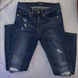 GAP distressed denim jegging